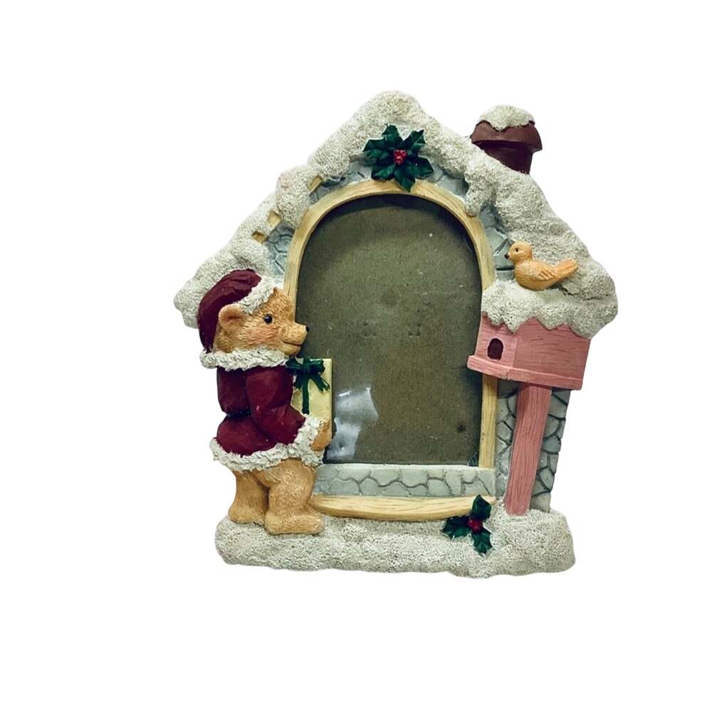 Vintage Christmas Themed Picture Frame